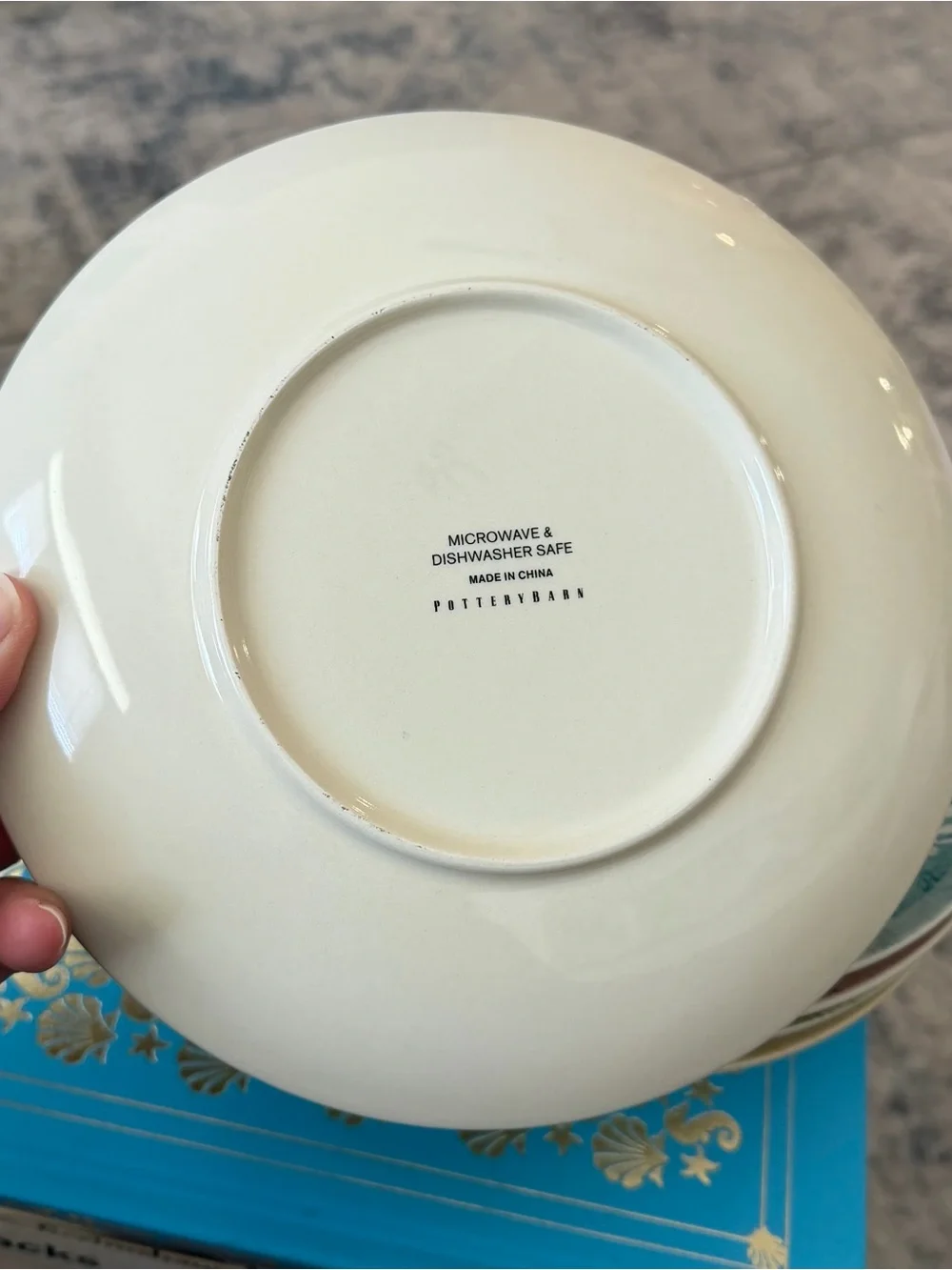 Pottery Barn Graphic Bunny 8” Salad Plates | Set of 8 Assorted Pastel Hues